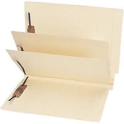Medical Arts Press® End-Tab Manila Heavy Duty Classification Folders, 2-Dividers, 15/Bx
