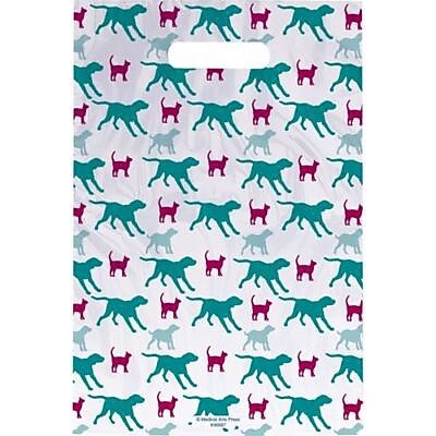 Medical Arts Press® Veterinary Scatter Print Bags, 9" x 13",  Dogs and Cats (36687)