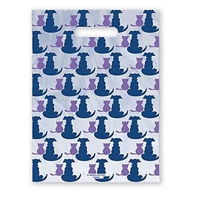 Medical Arts Press® Veterinary Scatter Print Bags, 9" x 13",  Dog and Cat Backs (36688)
