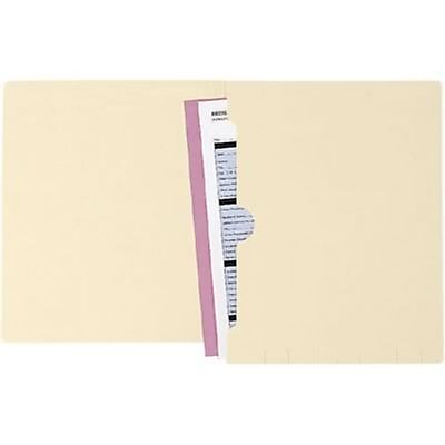 Medical Arts Press® Full-Pocket Manila End-Tab Folders, No Fastener, 50/Box