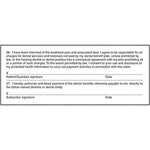 Medical Arts Press 2003 Dental Insurance Signature Label, HIPPAA Compliant (20158)