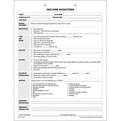 Medical Arts Press® Take Home Instructions