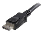 StarTech 30' DisplayPort® Audio Video Cable With Latches M/M, Black