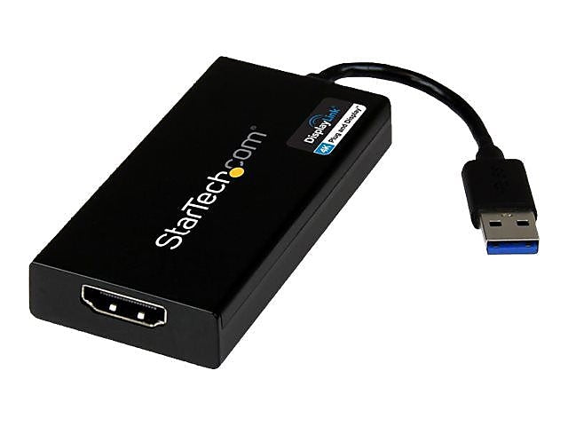 StarTech USB 3.0 To 4K HDMI External Multi Monitor Video Graphics Adapter, Black