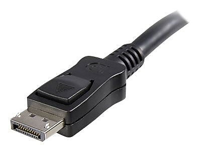 StarTech 50' DisplayPort® Audio Video Cable With Latches M/M, Black