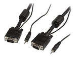 Startech® 15' Coax High Resolution HD15 VGA Male/Male Monitor Cable With Audio