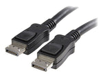StarTech 20' DisplayPort® Audio Video Cable With Latches M/M, Black