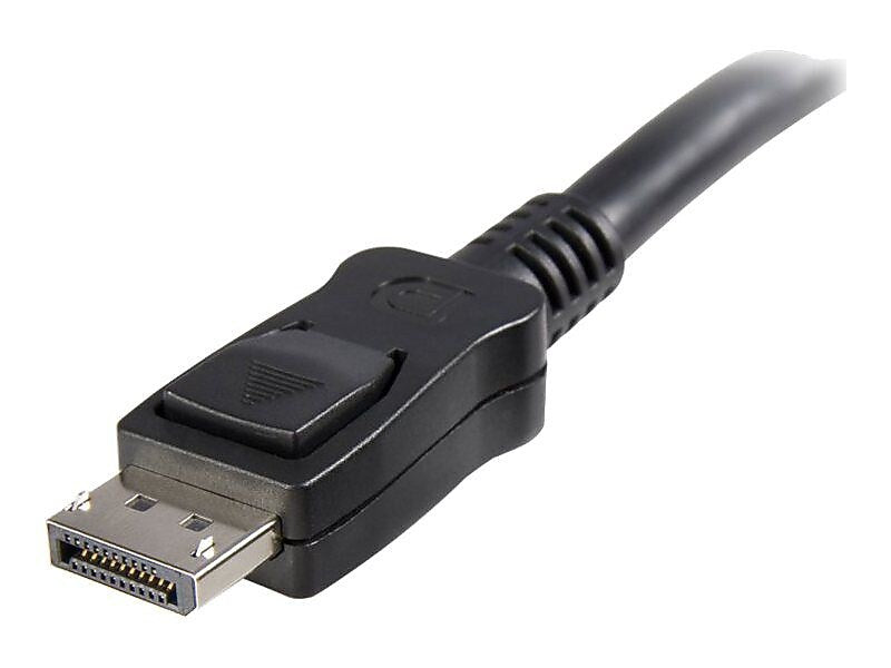 StarTech 20' DisplayPort® Audio Video Cable With Latches M/M, Black