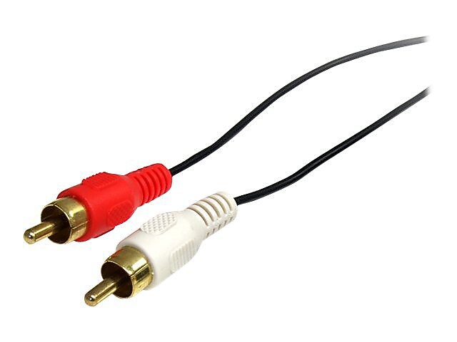 StarTech 3 ft Stereo Audio Cable - 3.5mm Male to 2x RCA Male