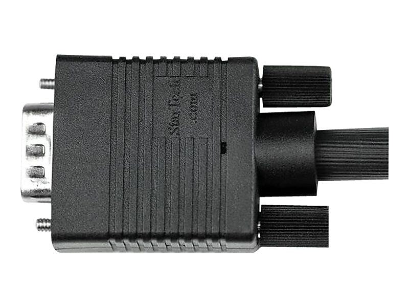 Startech® 6' Coax High Resolution HD15 Male/Male VGA Monitor Cable, Black