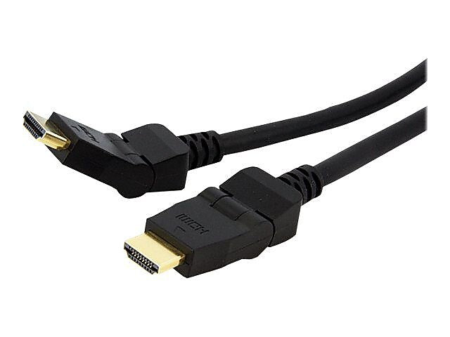 Startech® 6' 180 Deg Rotating High Speed Male/Male HDMI Cable, Black