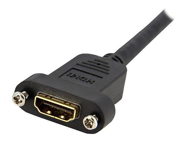 Startech® 3' Standard Female/Male HDMI Cable For Panel Mount, Black34