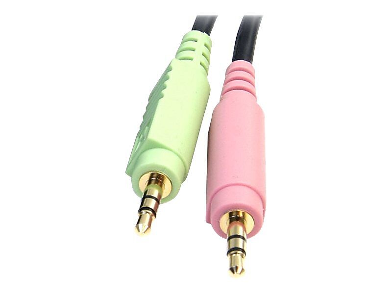 StarTech 6' Other to USB A/3.5mm/Display Port Audio Cable, Male to Male, Black (DP4N1USB6)