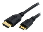 StarTech 6' HDMI male to mini HDMI male black cable