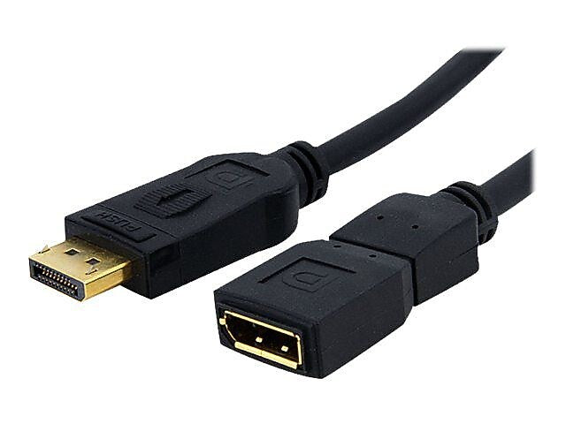 StarTech 6' DisplayPort Male/Female Video Extension Cable, Black