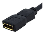 StarTech 6' DisplayPort Male/Female Video Extension Cable, Black
