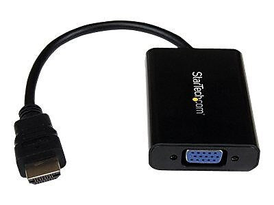 StarTech HDMI To VGA Video Adapter Converter With Audio, Black