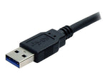StarTech® 6' Superspeed USB 3.0 Type A Male To Type A Male Cable, Black