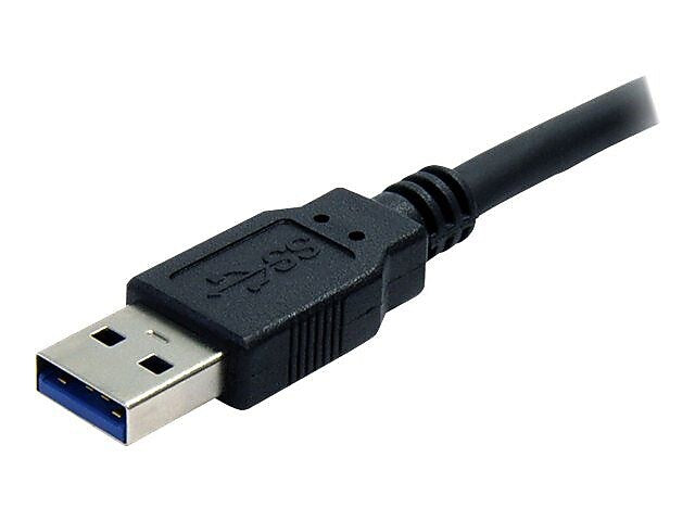 StarTech® 6' Superspeed USB 3.0 Type A Male To Type A Male Cable, Black