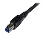 Startech® 3.3' SuperSpeed Type A Male To Type B Male USB 3.0 Cable, Black