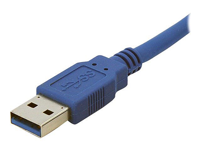 Startech® 6' Superspeed USB 3.0 Type A Male To Type B Male Cable, Blue