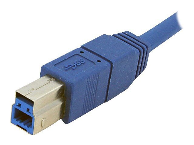 Startech® 6' Superspeed USB 3.0 Type A Male To Type B Male Cable, Blue