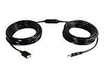 C2G® 25' USB Type A Male To Female Active Extension Cable, Black