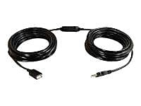 C2G® 25' USB Type A Male To Female Active Extension Cable, Black