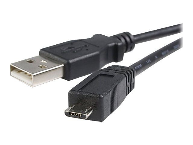 Startech® 6' USB 2.0 Type A Male To Micro Type B Male Cable, Black