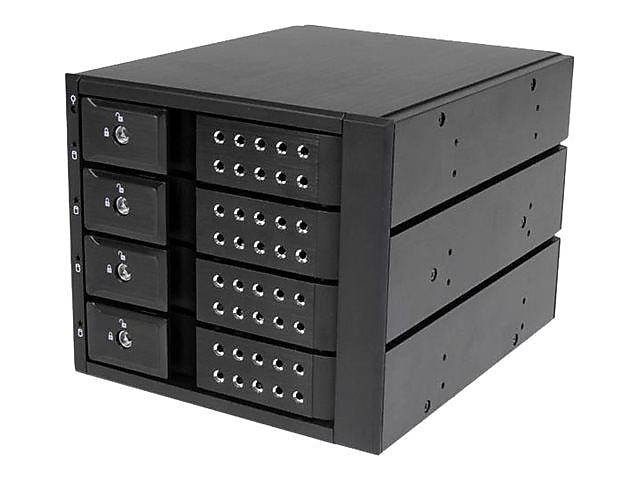 StarTech 6TB Internal 6Gb/s SAS, Serial ATA/600 Trayless Hot Swap Mobile Rack Backplane, Black (HSB4SATSASBA)