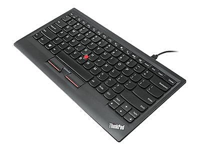 Lenovo ThinkPad Compact USB Keyboard with TrackPoint Wired Gaming, Black (0B47190)