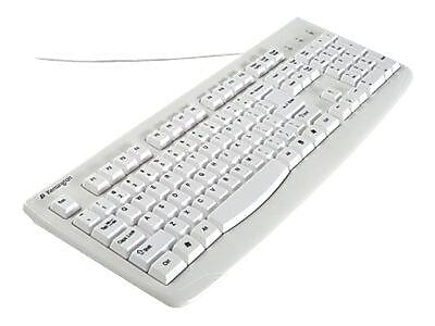 Kensington Washable Keyboard, Wired, White  (K64406US)