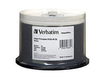 Verbatim DataLifePlus 98319 8x DVD+R, White Hub, Inkjet Printable, 50/Pack