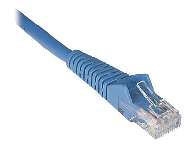 Tripp Lite N201 7' Cat 6 Gigabit Snagless Molded RJ-45 Male/Male Patch Cable, Blue, 50/Pack