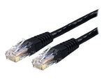 Startech 100' Cat 6 Molded RJ-45 Male/Male Patch Cable, Black (C6PATCH100BK)