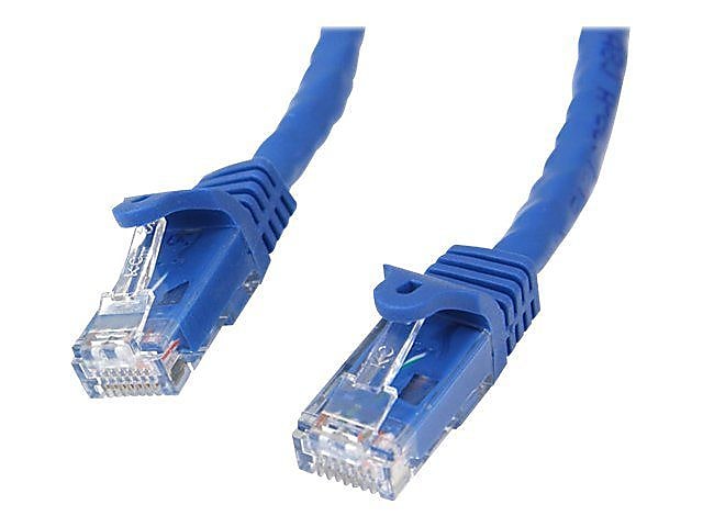 StarTech N6PATCH50BL Cat6 Patch Cable with Snagless RJ45 Connectors, 50ft, Blue