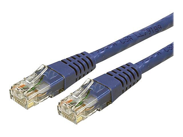 StarTech 20' Cat 6 Molded RJ-45 Male/Male Patch Cables, Blue
