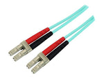 Startech® 3.28' LC To LC Multimode 50/125 Duplex LSZH Fiber Patch Cable, Aqua