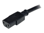 StarTech 6' NEMA5-15P To IEC 60320 C13 Computer Power Cord, Black