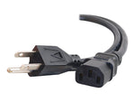 C2G® 25' NEMA 5-15P to IEC320C13 Universal Power Cord, Black