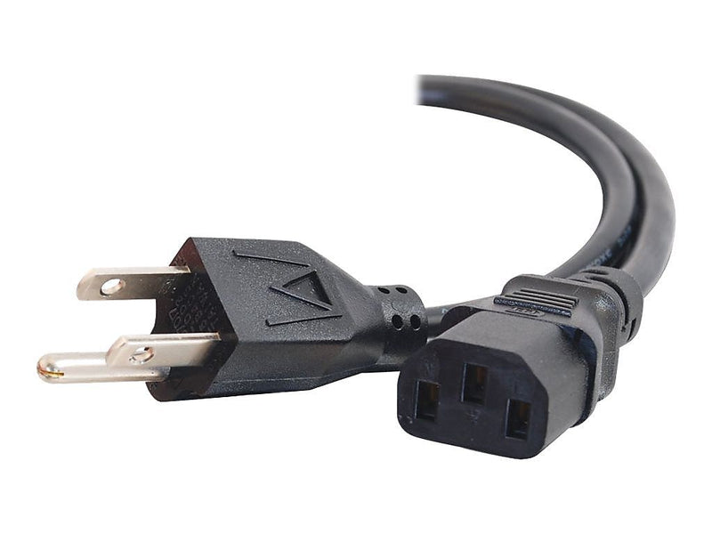 C2G® 25' NEMA 5-15P to IEC320C13 Universal Power Cord, Black