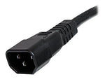 Startech® 3' IEC 60320 C14 To IEC 60320 C15 Computer Power Cord, Black