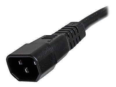 Startech® 3' IEC 60320 C14 To IEC 60320 C15 Computer Power Cord, Black