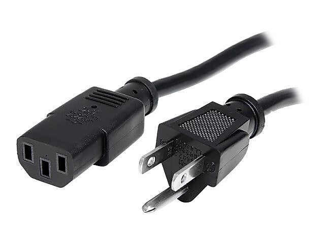 Startech® 25' NEMA5-15P To C13 Standard Computer Power Cord, Black