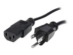 Startech® 20' NEMA5-15P To C13 Standard Computer Power Cord, Black