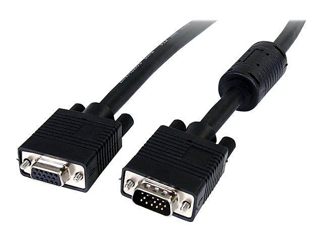 Startech® 15' Coax VGA Male/Female Monitor Extension Cable, Gray