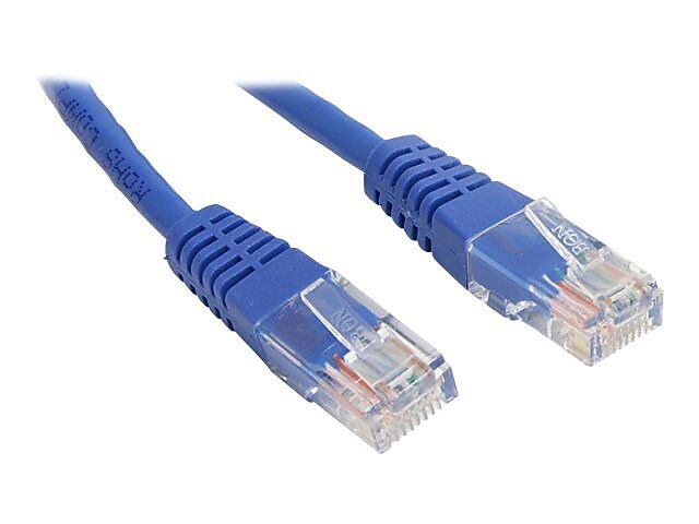 Startech® 25' Cat 5e Molded RJ-45 Male/Male Patch Cable, Blue