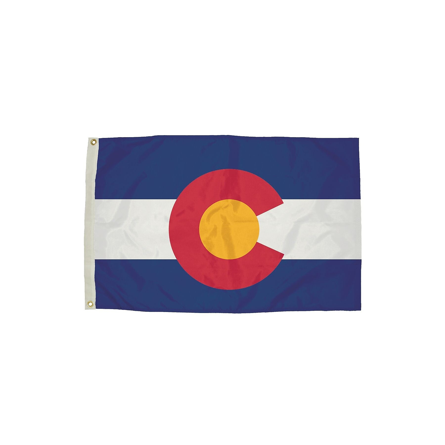 Flagzone Colorado Flag with Heading and Grommets, 3' x 5', Each