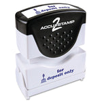 Accustamp2 Pre-Inked Shutter Stamp with Microban®, Blue, Each (035601)