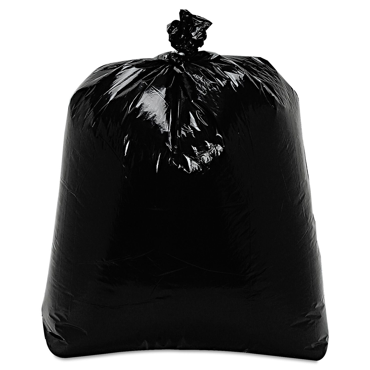 Trinity Packaging Low-Density Can Liners Trash Bags , 0.7 mil Thickness , Black , 16 gal , 500/Carton (TRN ML2432)